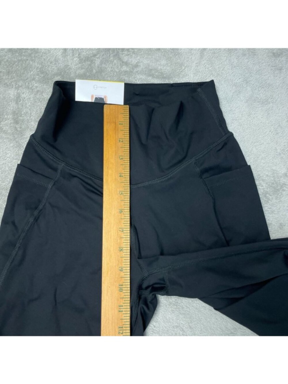 NWT Jockey Women's S Black Yoga Pants High Waist Wide leg Pockets C0419 - Picture 7 of 13